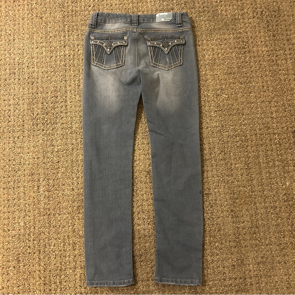 Yaso Jeans Gray Girls 12 Women’s XS Embellished Pockets